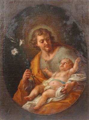 Johann Georg Bergmüller, Heiliger Antonius, Gemälde
