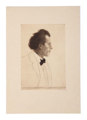 Emil Orlik, Der Komponist Gustav Mahler, Grafik