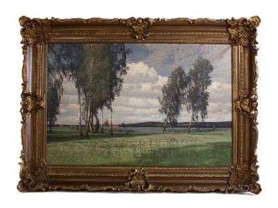 Paul Vorgang, Märkische Landschaft, Gemälde
