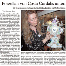 Die Untertürkheimer Zeitung berichtet über die Versteigerung der Sammlung von Costa Cordalis im Auktionshaus Yves Siebers in Stuttgart.