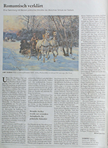 Zeitungsbericht über die Auktion 77 mit polnischen Meistern der Münchner Schule im Auktionshaus Yves Siebers in Stuttgart.